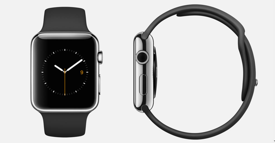 Часы смарт Apple Watch 38мм (чёрный полимерный ремешок)