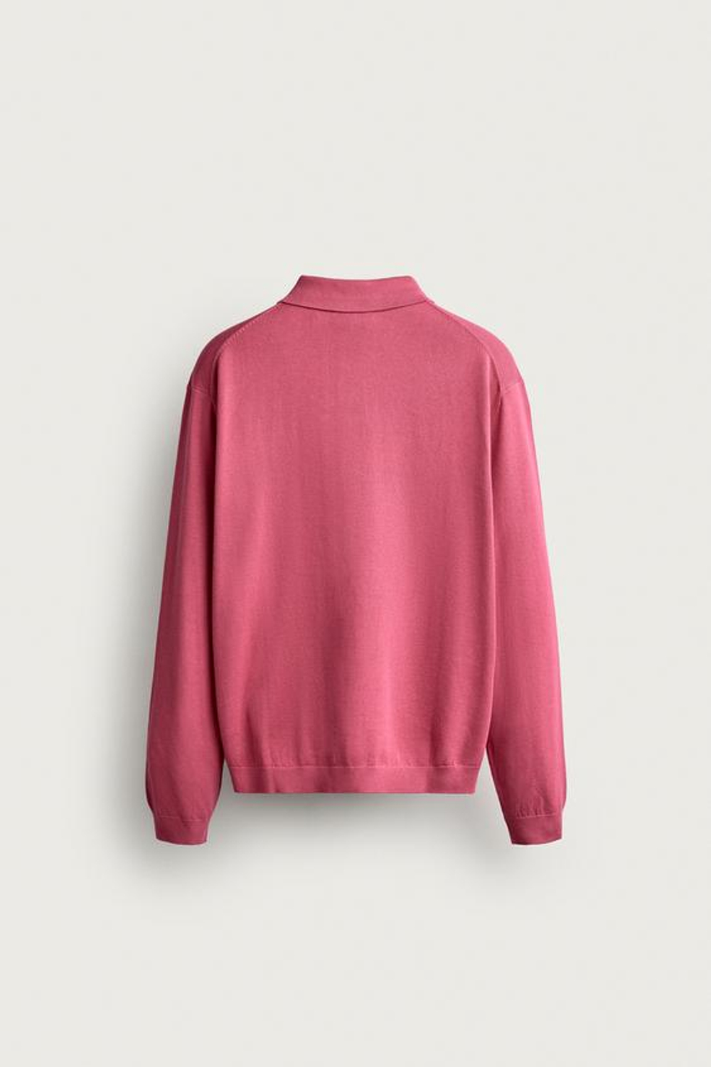 ZARA - FRUIT OF THE LOOM™ ХЛОПКОВАЯ ТРИКОТАЖНАЯ РУБАШКА-ПОЛО, ЦВЕТ ФУКСИИ