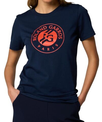 Женское теннисное поло Roland Garros Logo Tasha - темно-синий