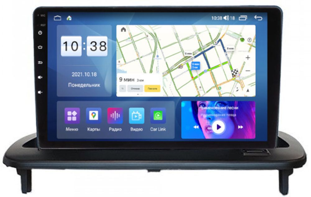 Магнитола для Volvo S40/V50 2004-2012, C30 2006-2012 - Parafar PF187UHD на Android 13, Быстрая, QLED, CarPlay, 4G SIM-слот