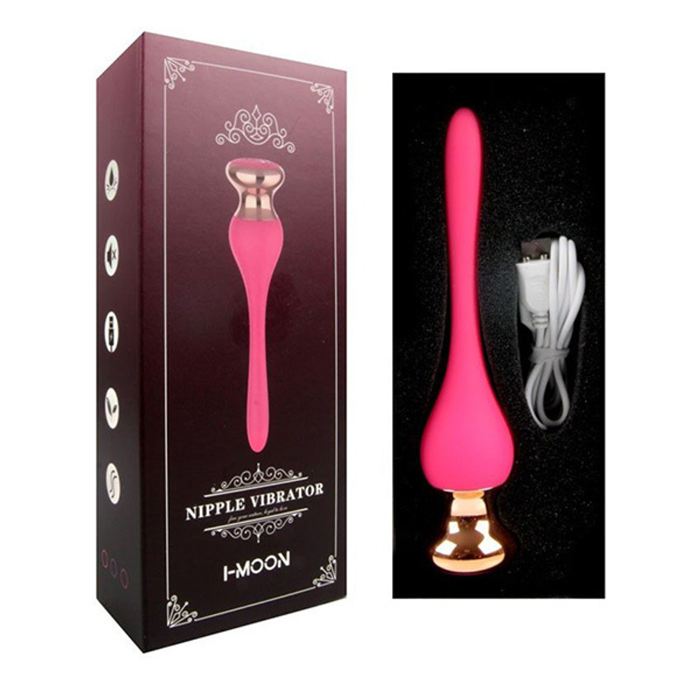 Розовый клиторальный стимулятор 14,5см I-Moon Nipple Vibrator MY-1703 Pink