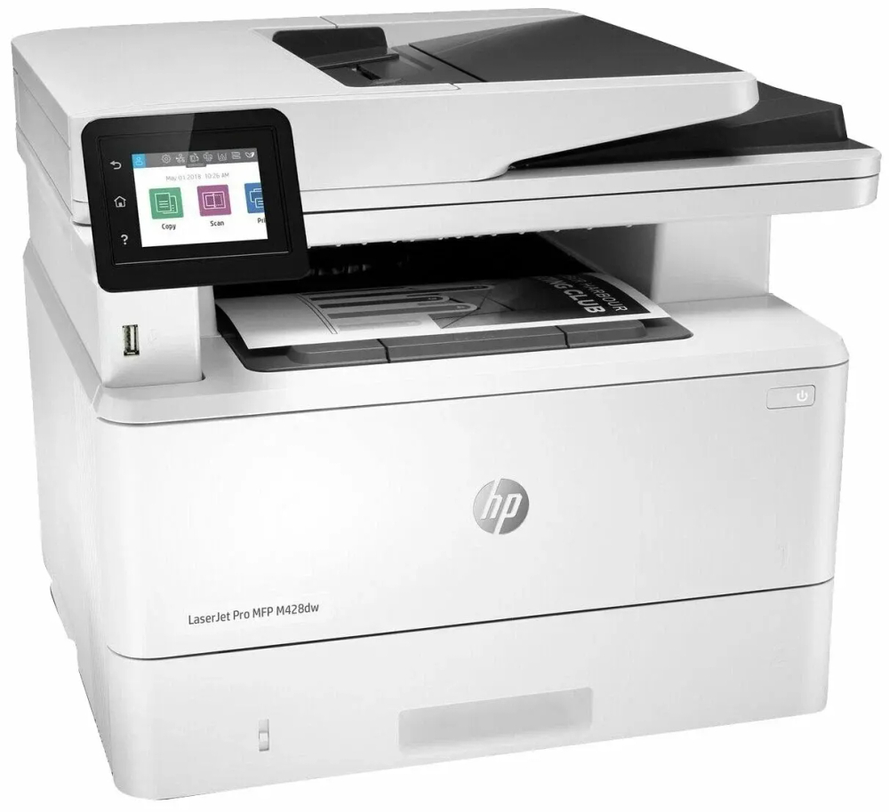 МФУ лазерное HP LaserJet Pro MFP M428dw, ч/б, A4, белый (W1A28A)