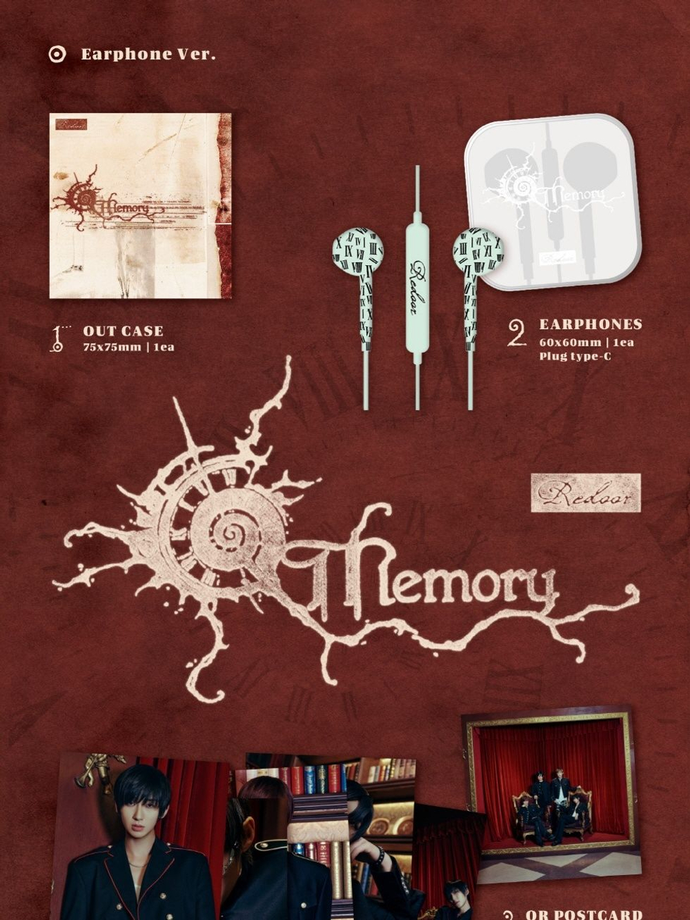 (ПРЕДЗАКАЗ) Альбом REDOOR - MEMORY 4th Mini Album EARPHONE Version