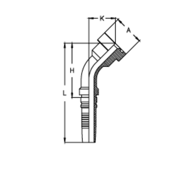 Фитинг DN 20 SFS CAT 3/4 41.3 (45) Interlock