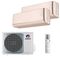 Мультисплит система на 2 комнаты Gree GWH09AVCXB-K6DNA1B/I (champagne) x 2 / GWHD(14)NK6OO (LCLH)