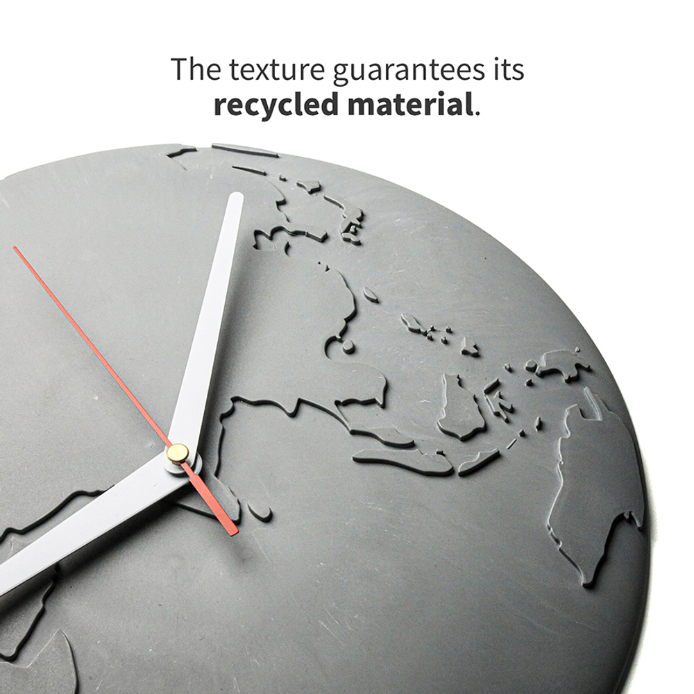 Часы настенные world wide waste, темно-синие