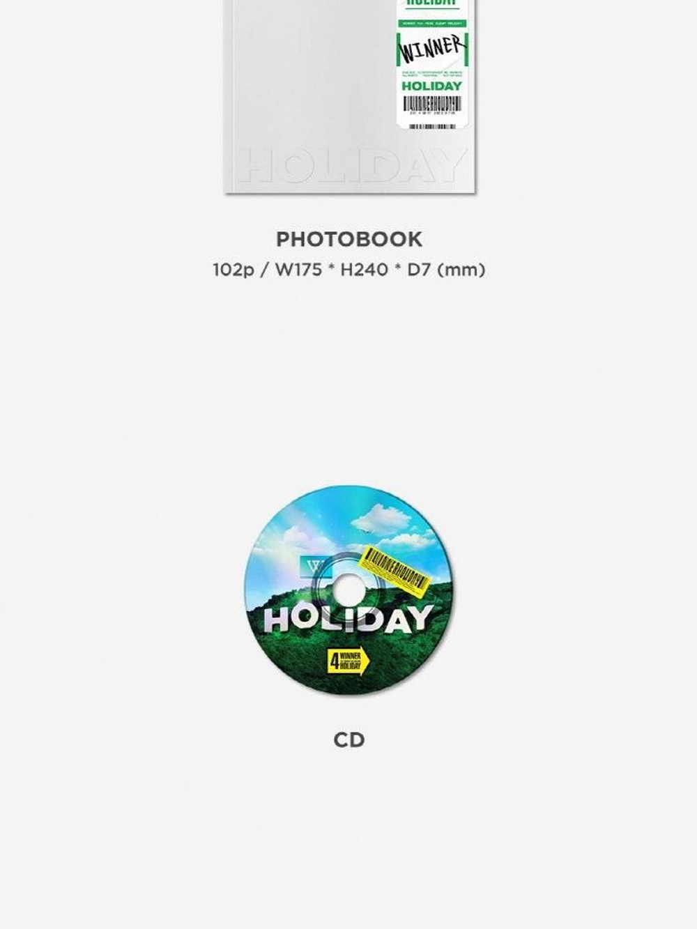 Альбом WINNER - HOLIDAY 4th Mini Album PHOTOBOOK 2 Version SET