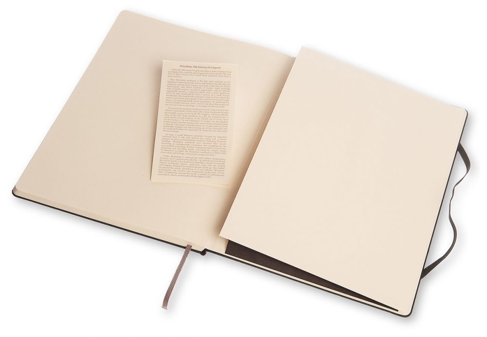 Блокнот в линейку Moleskine CLASSIC (QP090) 19х25см, 192стр., твердая обложка, черный