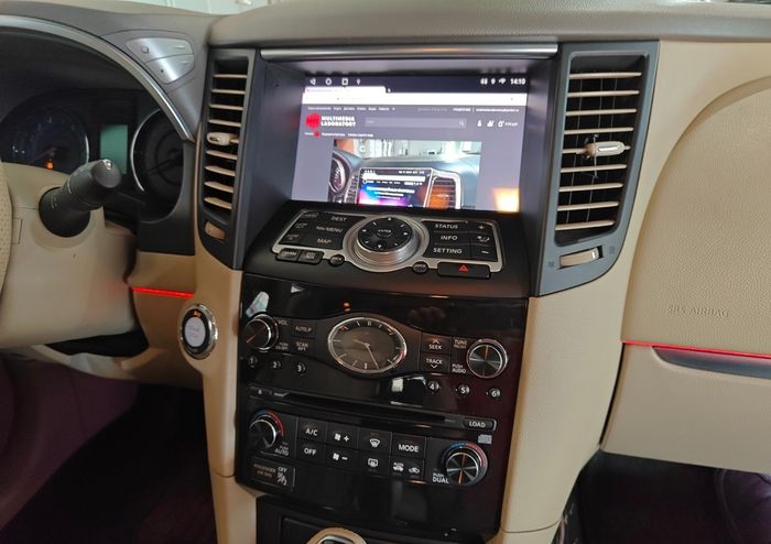 Магнитола для Infiniti QX70, FX35 (S51), FX37, FX30d, FX50 2008-2016 (Поддержка Bose и 360) - Kuberg KP-9828-4 (чёрная) IPS, Android 10, 4G SIM-слот