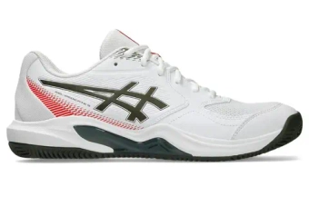 Мужские кроссовки теннисные Asics Gel-Dedicate 9 Clay - white/vintage khaki