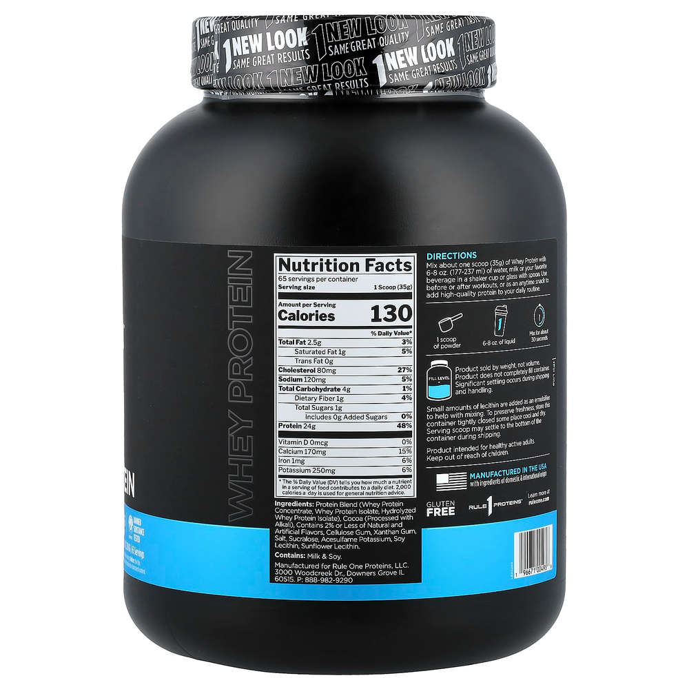 Rule One Proteins, сывороточный протеин, со вкусом шоколадной помадки, 2,28 кг (5,02 фунта)