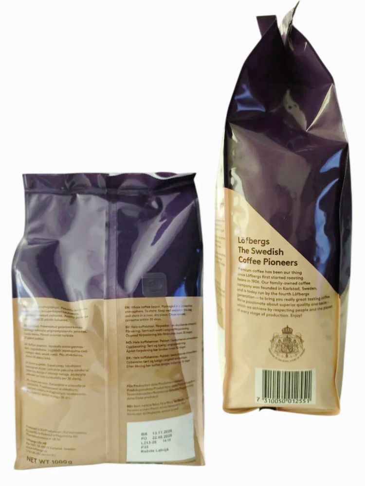 Кофе в зернах Lofbergs Crema 1 кг