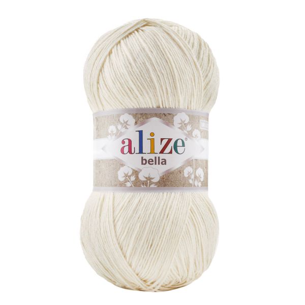 Пряжа Alize (Ализе) Bella Batik 100 / уп.5 мот. по 100г, 360м, 62 молочный