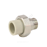 Муфта PP-R комбинированная разъемная серая Дн 32х1" НР VALFEX 10156025Г