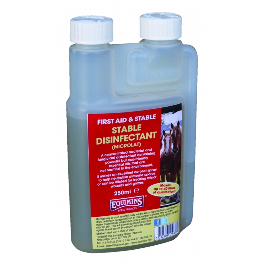EQUIMINS Stable Disinfectant (Microlat) Дезинфицирующее средство для конюшен, 250 мл