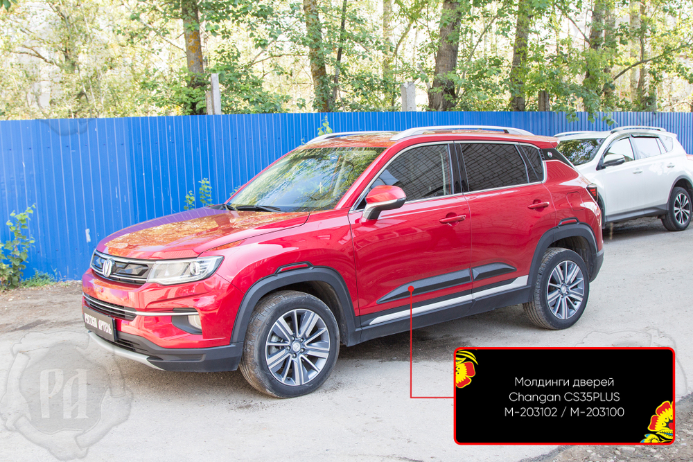 Молдинги на двери Changan CS35PLUS 2018- (I)