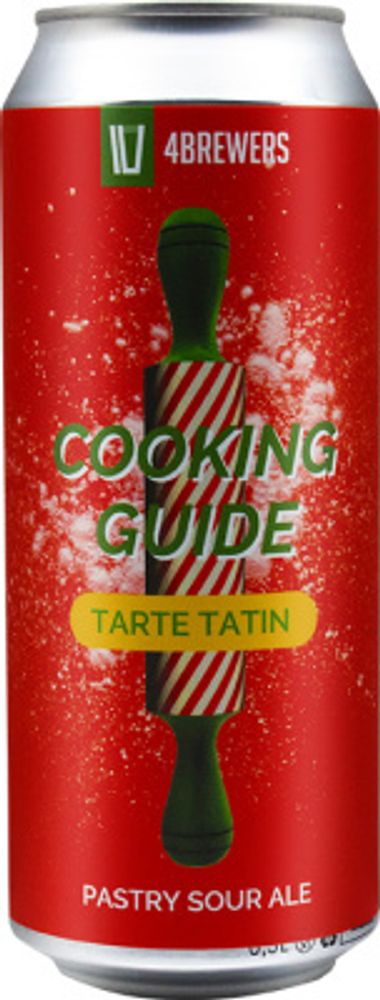 Пиво Четыре Пивовара Кукинг Гайд Тарт Татен / 4 Brewers Cooking Guide Tarte Tatin 0.5 - банка