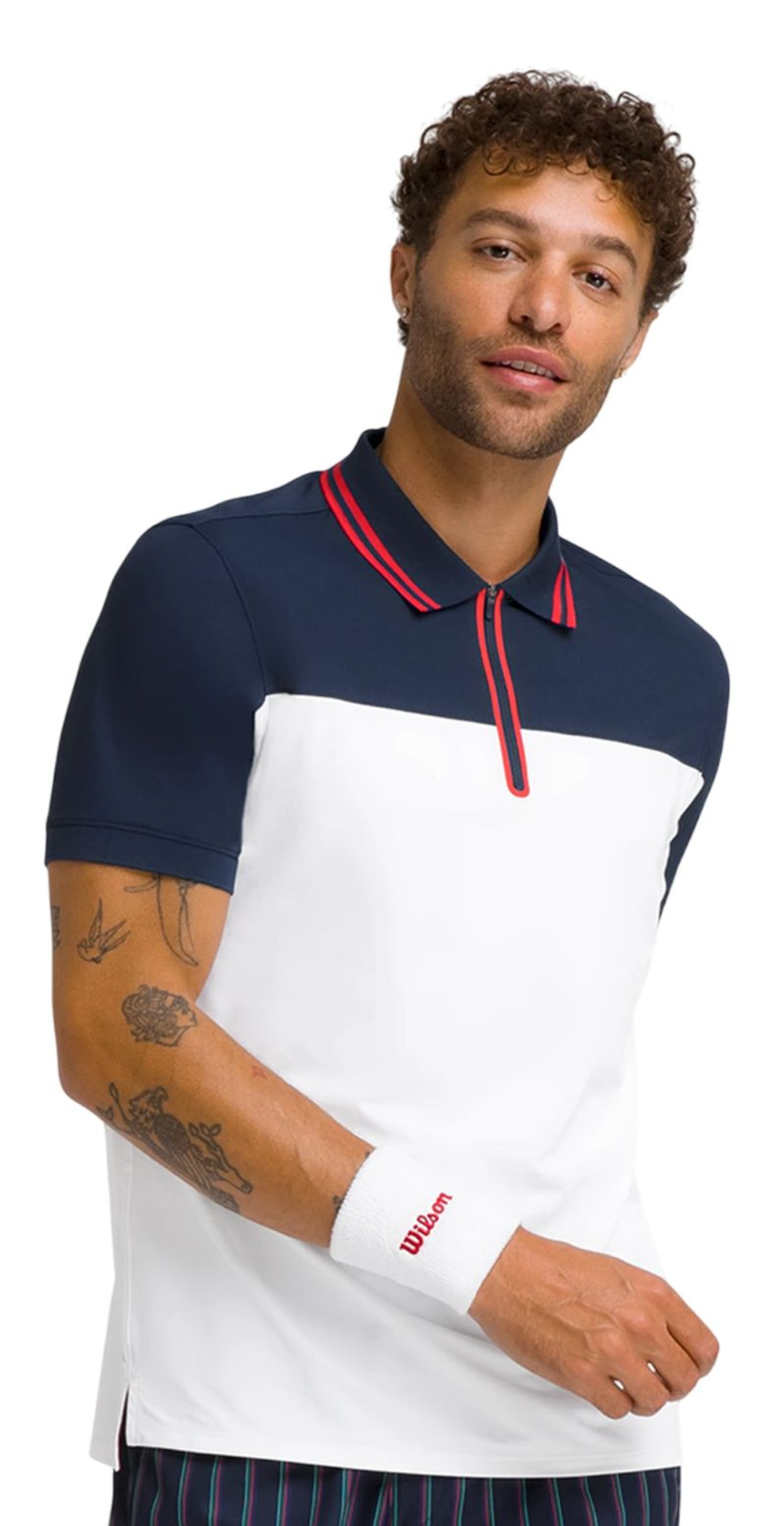 Мужское теннисное поло Wilson Advantage Zip