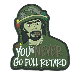шеврон you never go full retard ПВХ