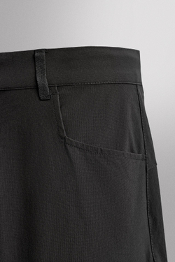 ZARA БРЮКИ ТЕХНИЧЕСКИЕ С КАРМАНАМИ, ЧЕРНЫЙ