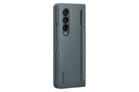 Чехол Samsung Standing Cover with Pen для Z Fold 4 (EF-OF93PCJEGRU) серо-зеленый