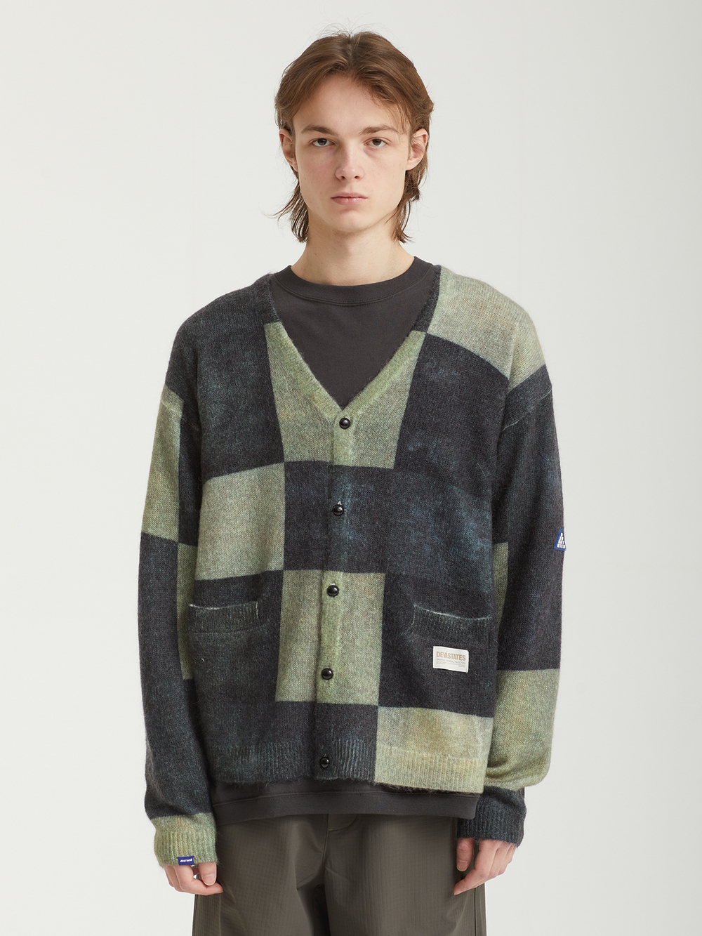 Мужской Кардиган Mohair - Checkers