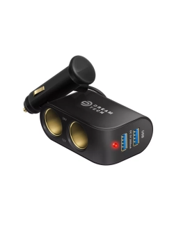 Развиватель прикуривателя Dream WF-102 2USB 2 АЗУ 3A черный