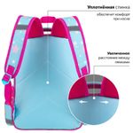 Рюкзак ПИФАГОР SCHOOL, 1 отделение, 3 кармана, "Smart penguin", 38x28х14 см, 271403