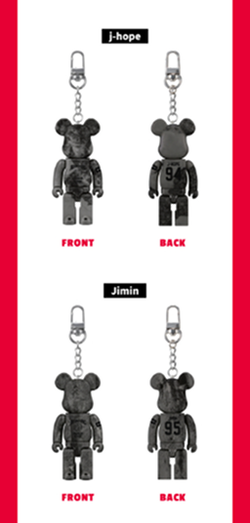 [Мерч] BTS × BE@RBRICK 100% (MEDICOM TOY) - KEYRING