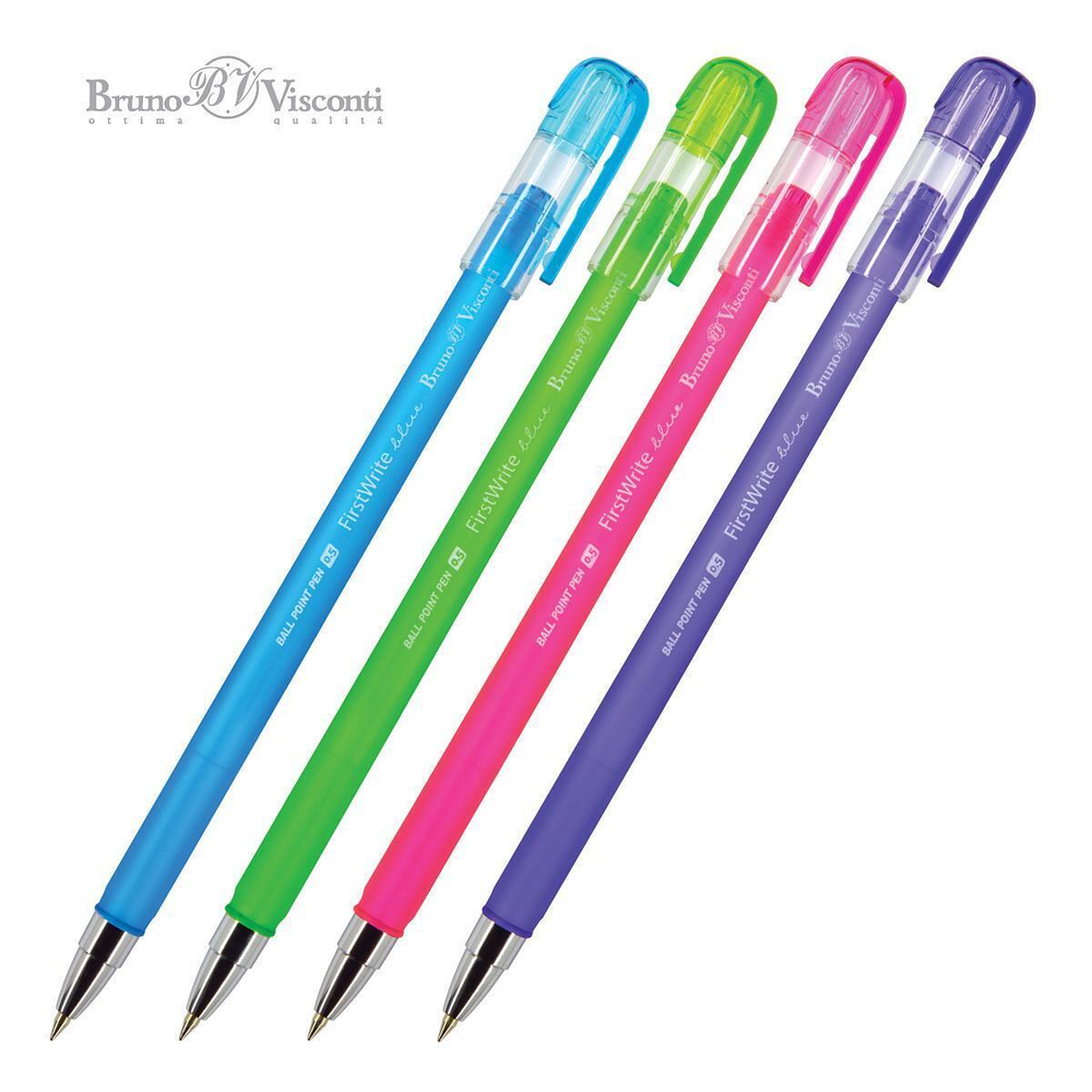 Ручка шариковая 0.5 мм, синяя FirstWrite "Creative" (BrunoVisconti)