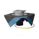 Воронка кровельная HL62.1BH с вертикальным выпуском PP Дн 110 с трапом, электрообогревом, теплоизоляцией, гидроизоляционным полимербитумным полотном 500мм HL HL62.1BH/1