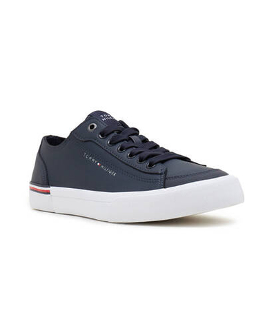 Кожаные кроссовки Tommy Hilfiger - темно-синий(FM0FM04953)
