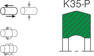 Уплотнение поршня K35-P