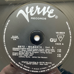 Винтажная виниловая пластинка LP Stan Getz, Joao Gilberto, Getz. Gilberto #2 (Франция 1966)