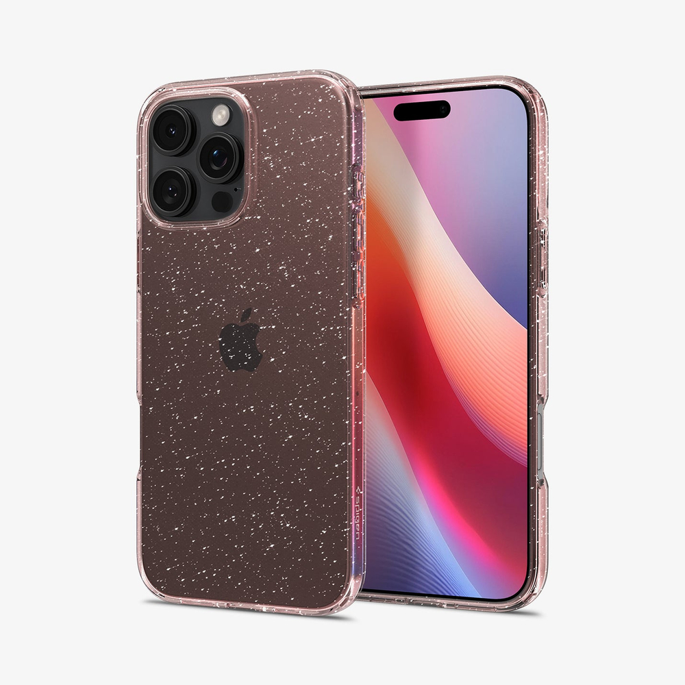 Чехол Spigen Liquid Crystal Glitter для iPhone 16 Pro Rose Quartz