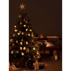 Домик из фарфора с подсветкой Aarhus из коллекции New Year Essential, 21,6 см