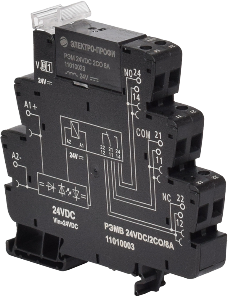 РЭМВ 24VDC/2CO/8