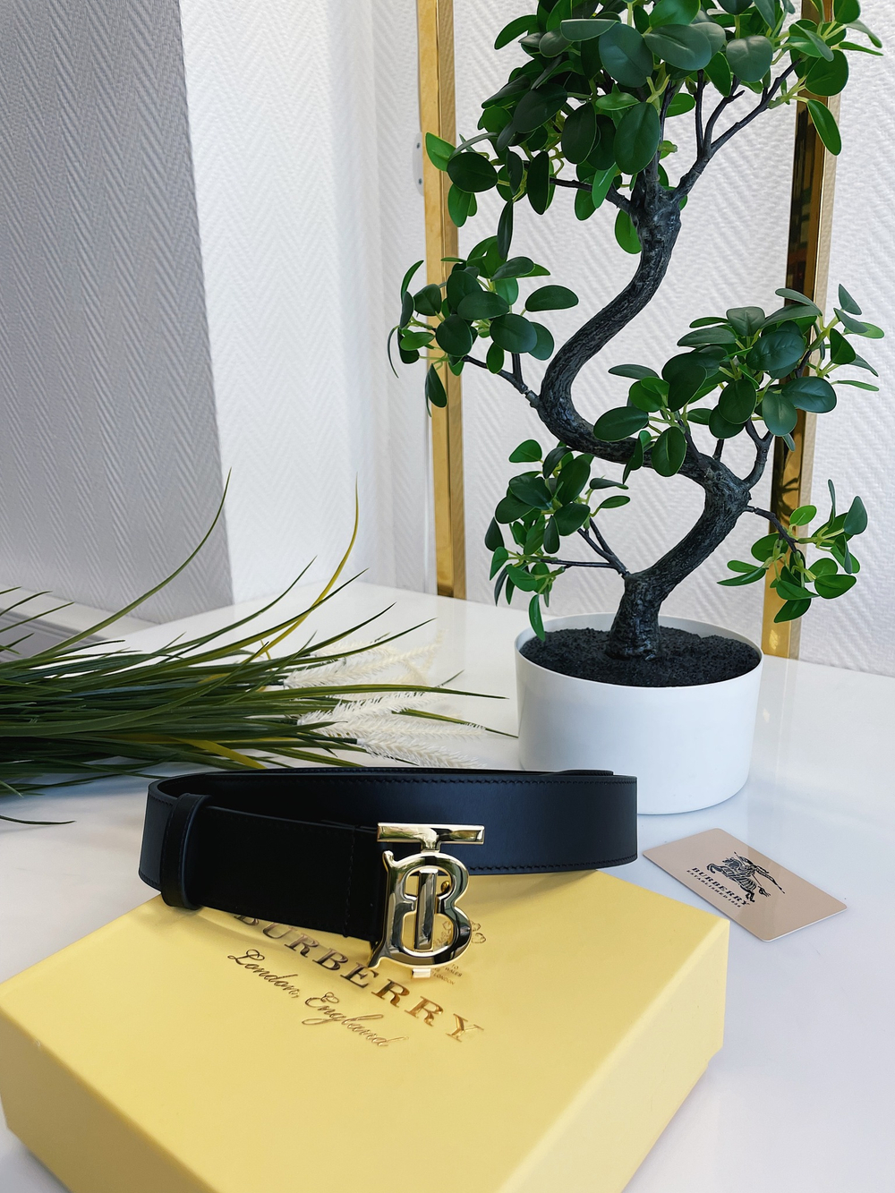 Burberry Кожаный ремень