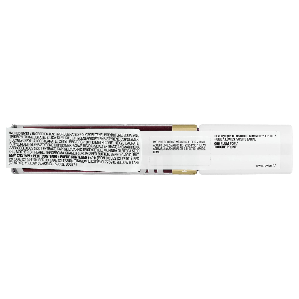 Revlon, Super Lustrous Glumber™, масло для губ, оттенок 006 слива, 3,8 мл (0,13 жидк. унции)