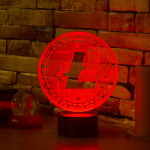 3Д-светильник "LiteCoin" (Лайткоин)