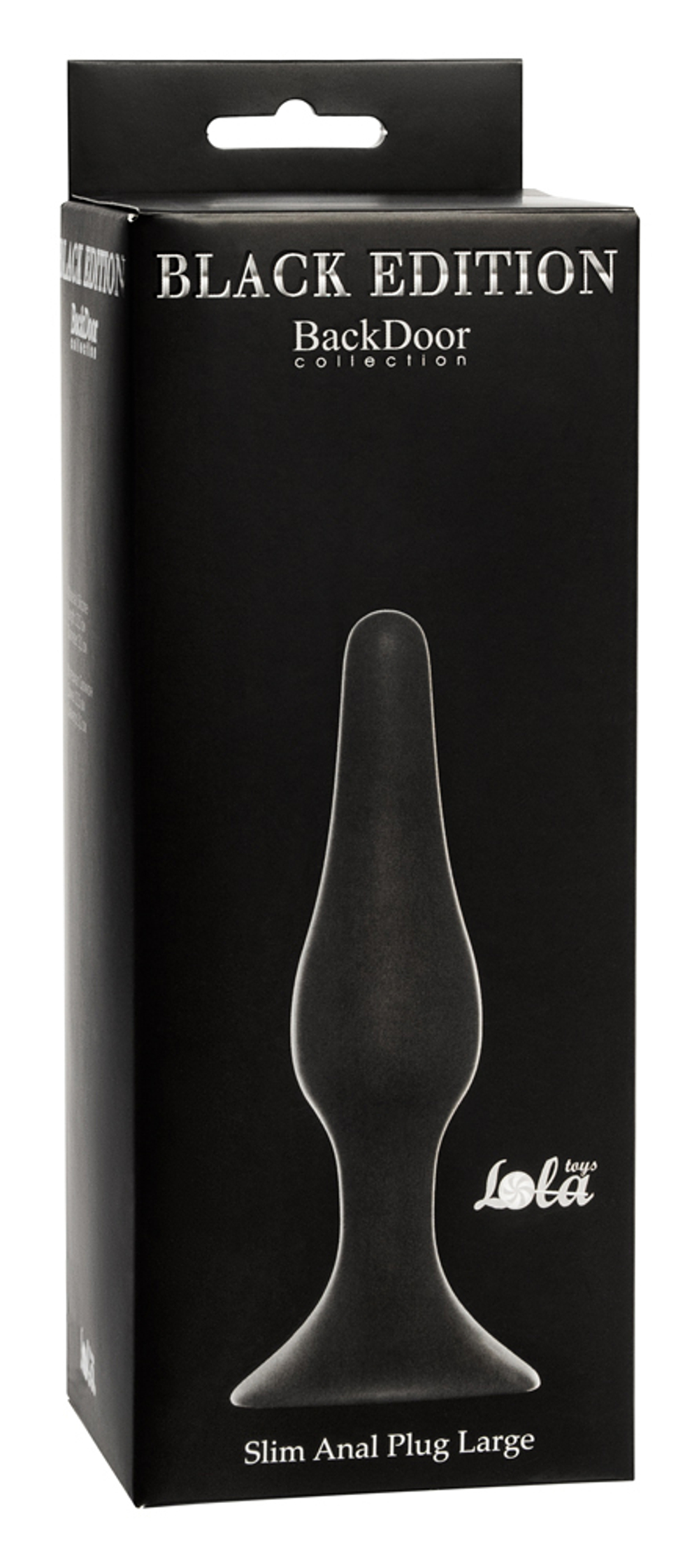 Анальная пробка Slim Anal Plug Large Black 4205-01Lola