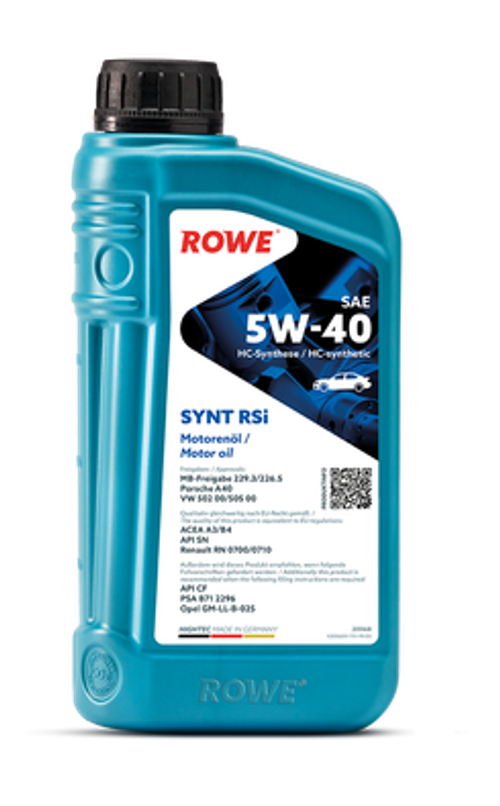 Моторное масло Rowe Hightec Synt RSi 5W-40, синтетическое, 1 л