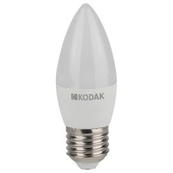 Лампа светодиодная Kodak LED B35-7W-840-E27 K 7Вт свеча нейтральный белый свет Е27 | Kodak