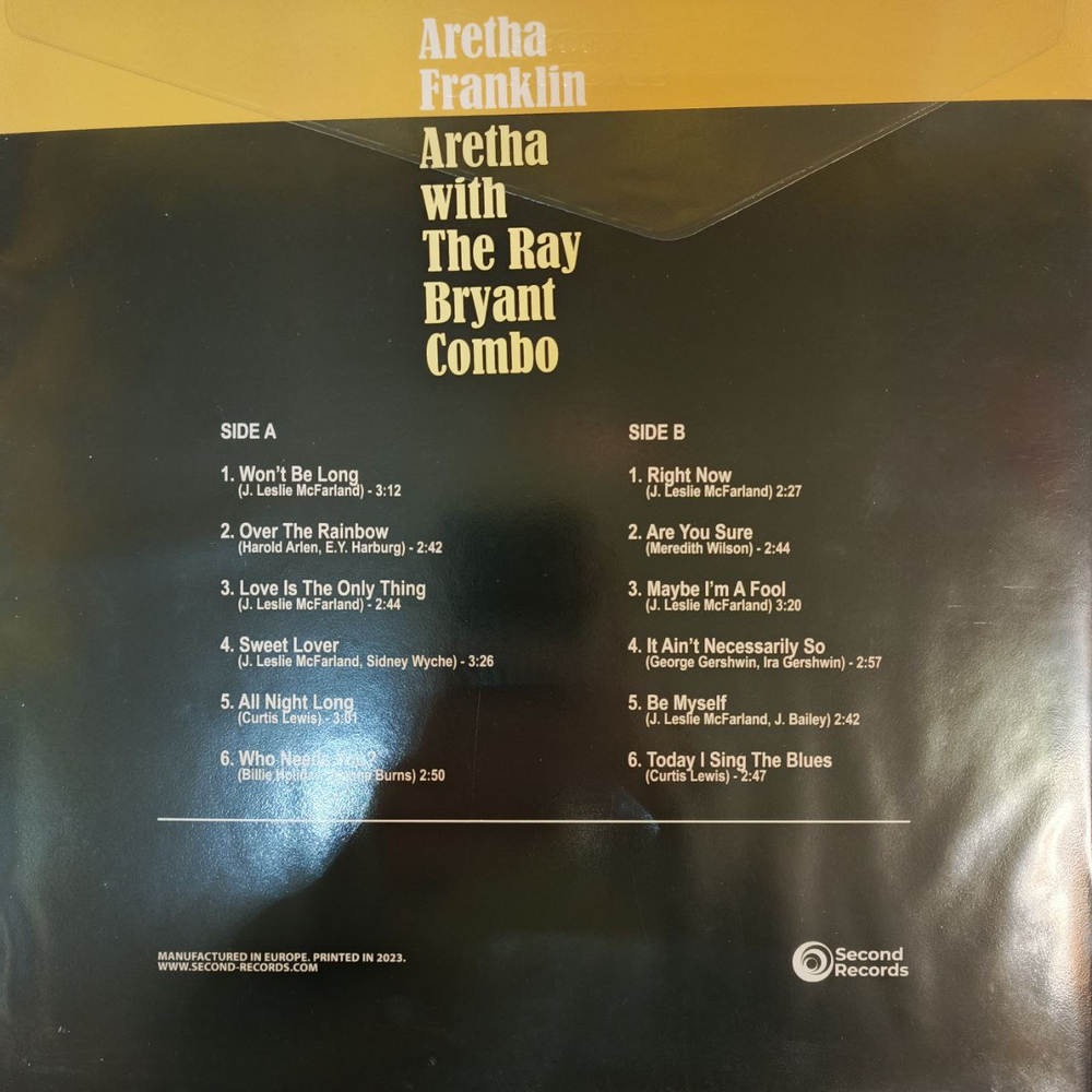 Aretha Franklin ‎– Aretha With The Ray Bryant Combo (Европа 2023г.)