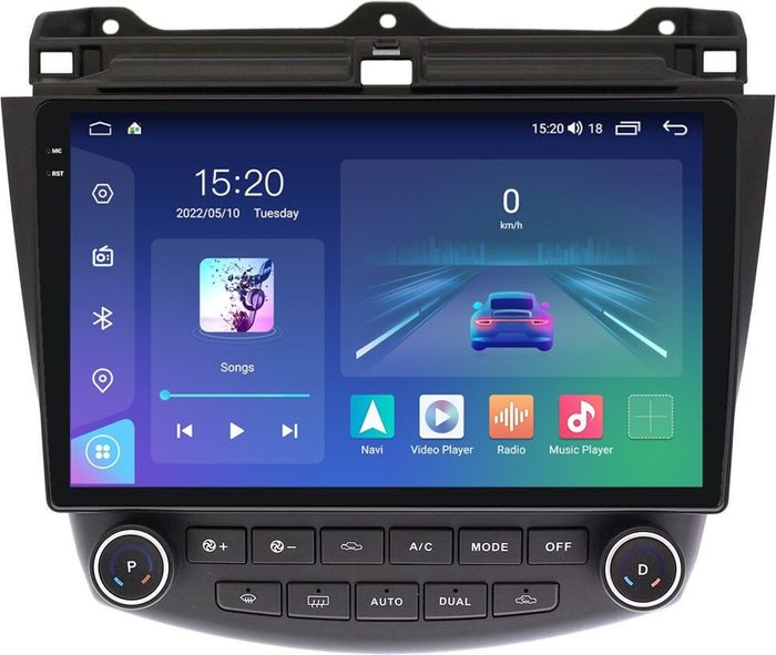 Магнитола для Honda Accord 7 2003-2008 - Parafar PF404LUX3U2K на Android 13, Быстрая, QLED+2K, CarPlay, 4G SIM-слот