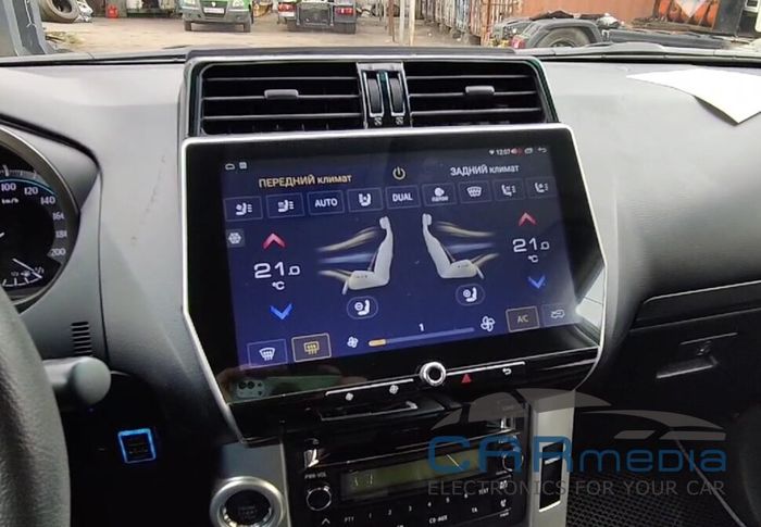 Магнитола для Toyota Land Cruiser Prado 150 2014-2017 (низкая комплектация) - Kuberg ZF-3009FL на Android 10, Быстрая, 4G SIM-слот, CarPlay