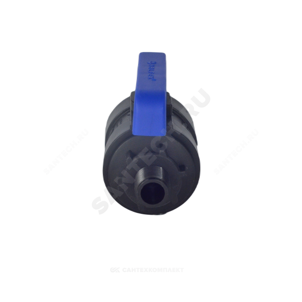 Кран шаровой компрессионный ПЭ Ду 16 3/4"x3/4" НР/НР Ру16 VALFEX 1210216034034