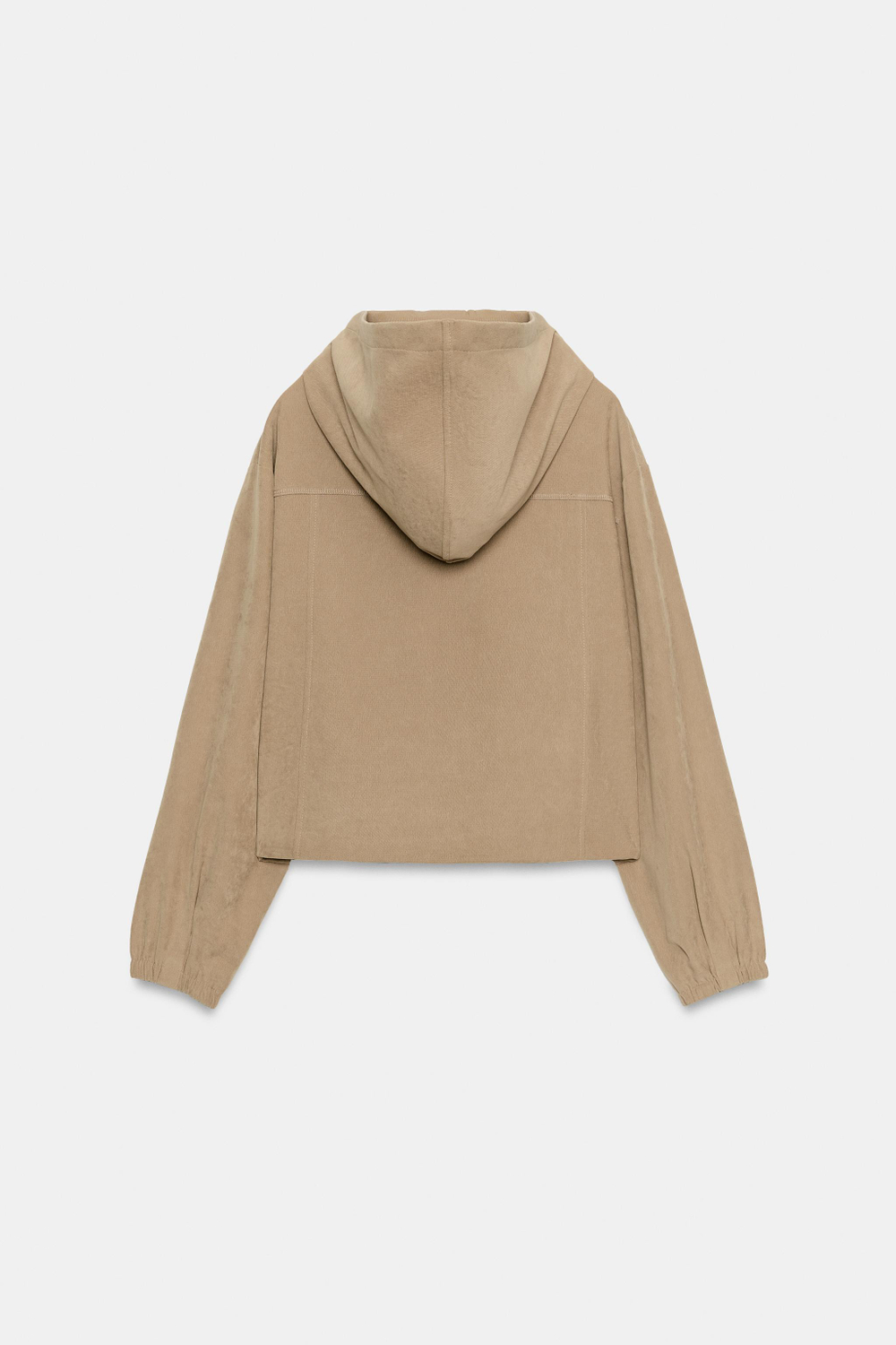 ZARA БОМБЕР С КАПЮШОНОМ, СВЕТЛО-КОРИЧНЕВЫЙ