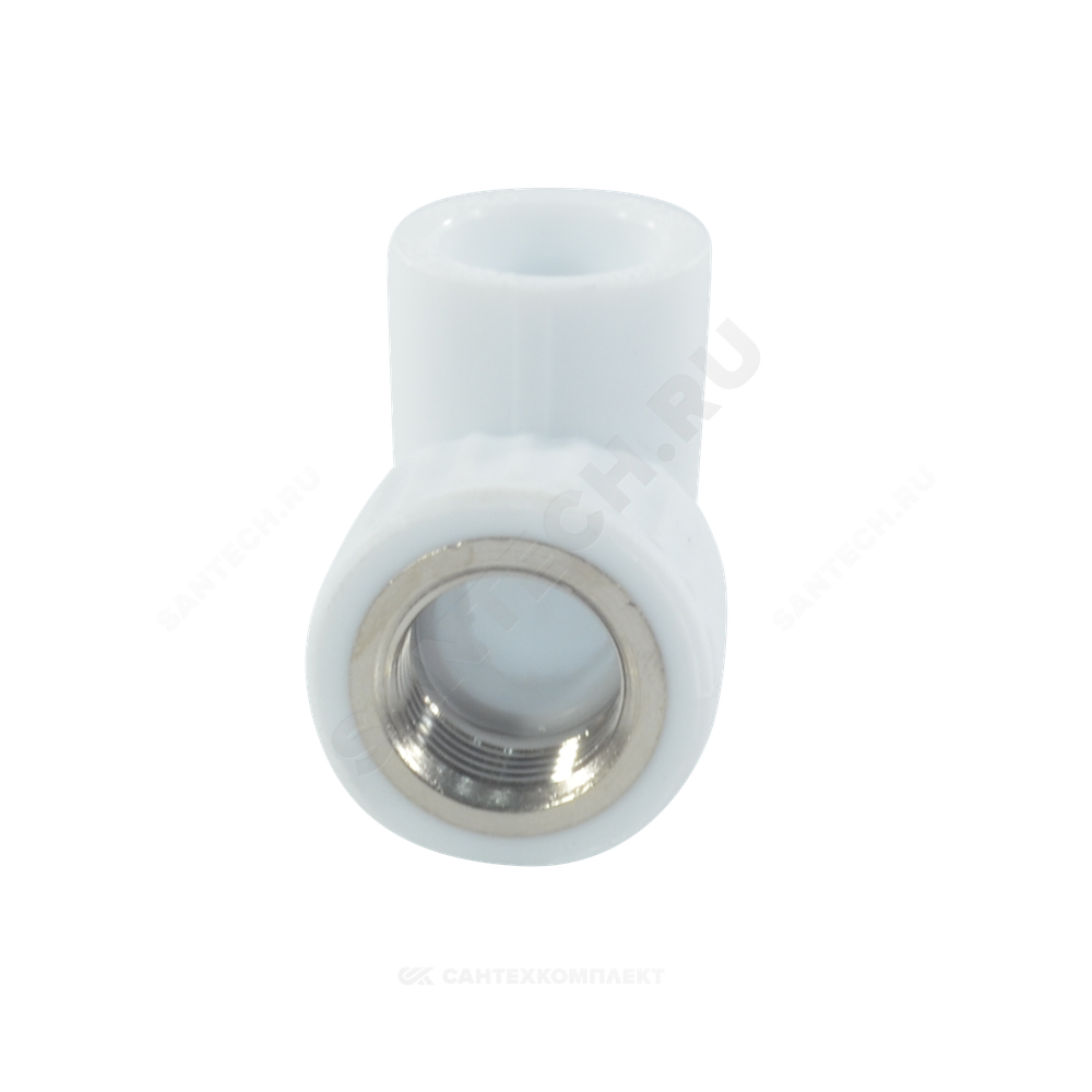 Угольник PP-R комбинированный белый Дн 32х3/4" ВР VALFEX 10125132