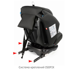 Удерживающее устройство для детей Siger Ультра ISOFIX, гр.0+/ I/II/III, антрацитово-серый